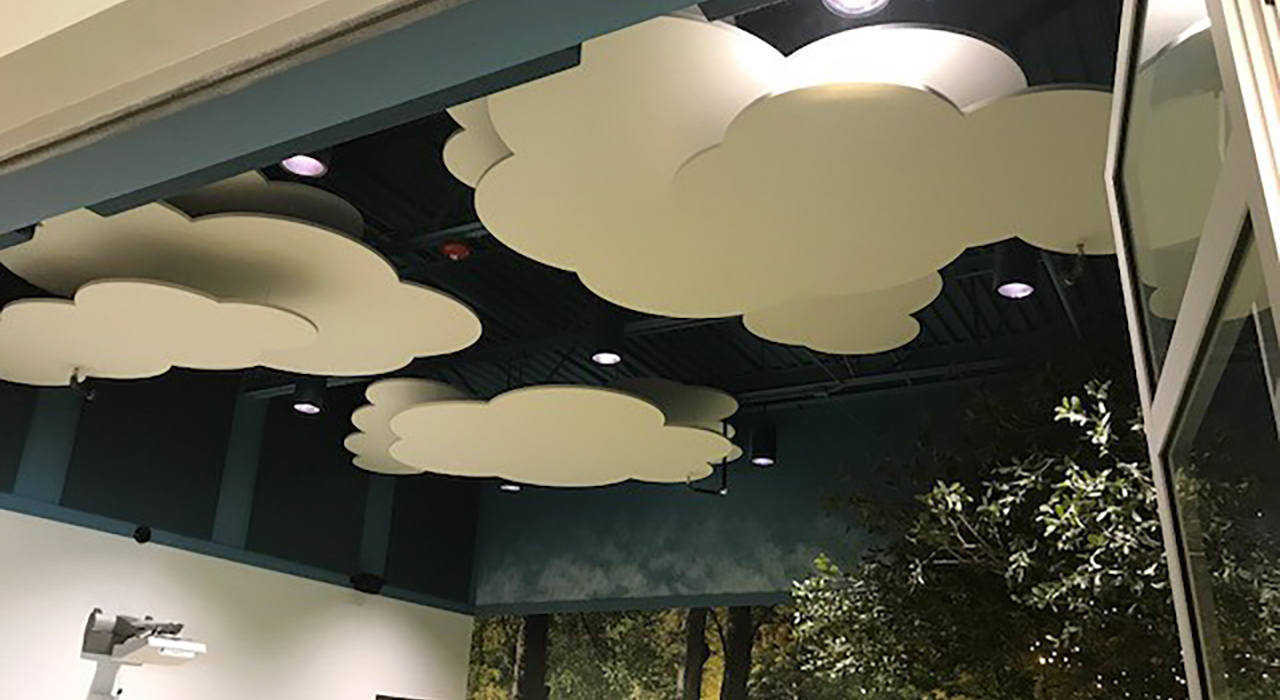 Ecoustic Panel custom cut to cloud