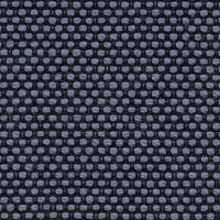 detail of a blue upholstery textile with small circular pattern