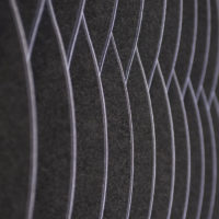 waterfall-charcoal acoustic sound absorption ecoustic panel