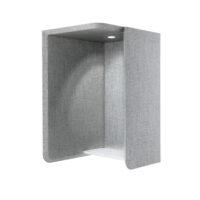 grey Domo wall booth with light