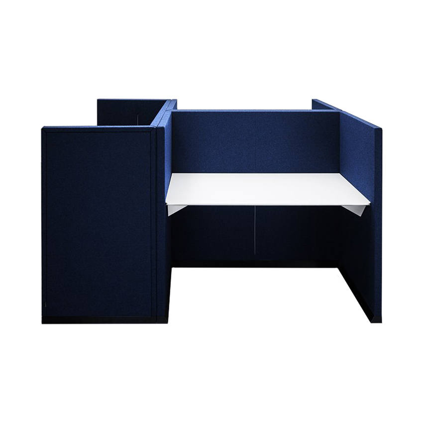 My Hive blue acoustic partition for desk