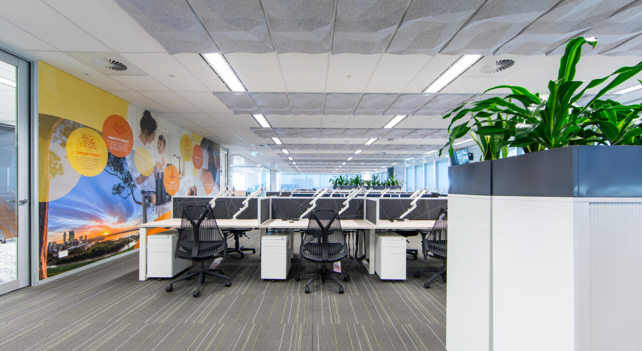 Ecoustic® Matrix Drop Ceiling Tile in office space