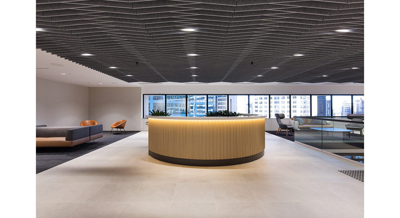 sculpt taper tungsten above reception area