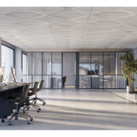 sound absorbing sculpt forte in large office area