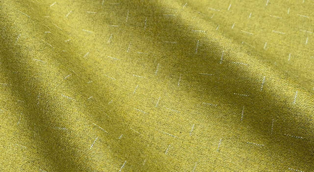 yellow upholstery textile with linear pattern