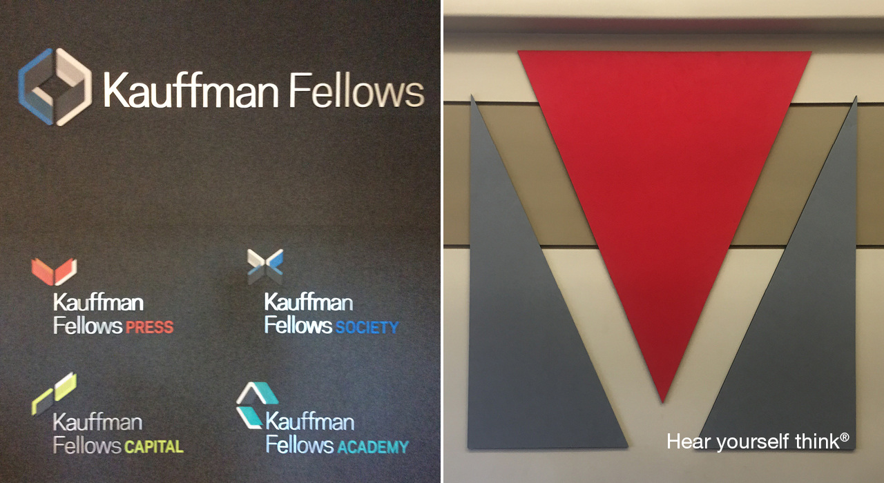 Kauffman Fellows Custom Branding acoustic panel