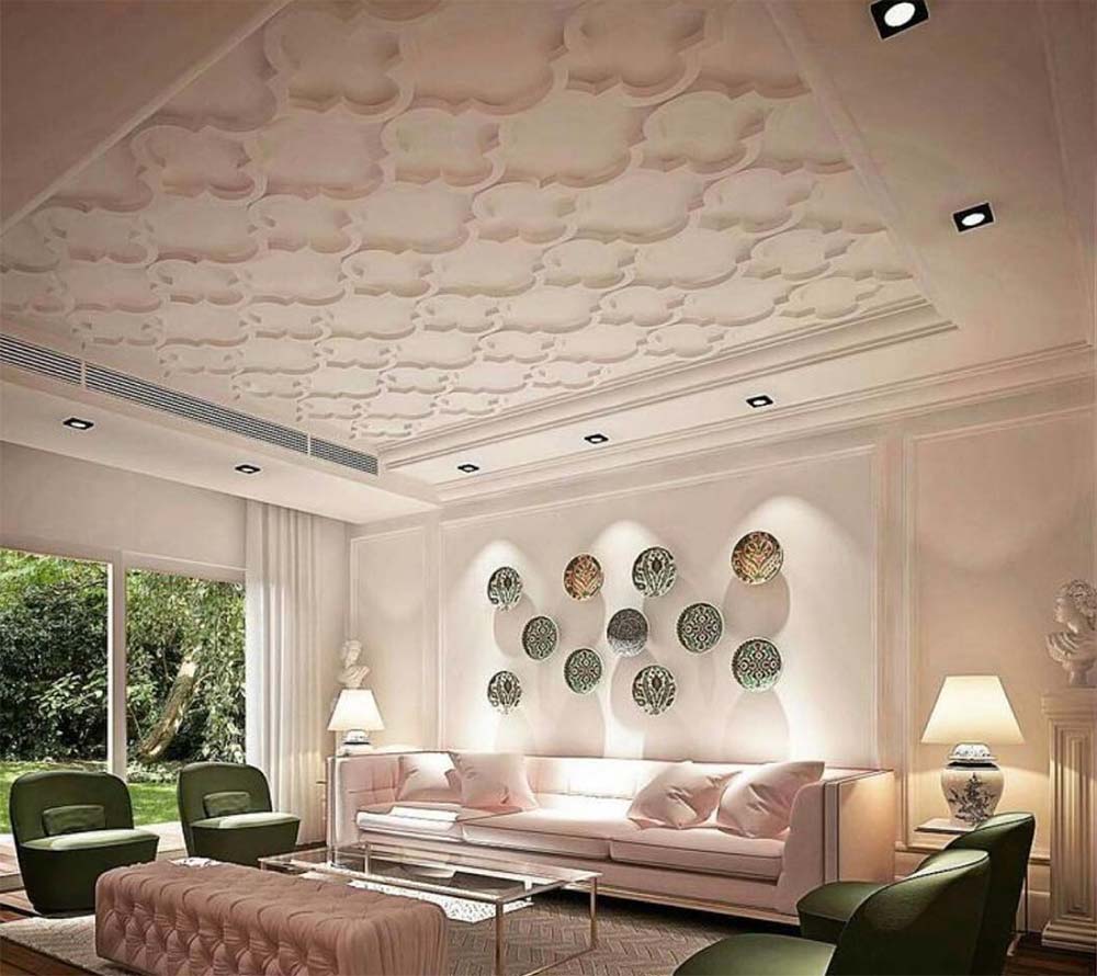 3D Living Room Ceiling Ideas