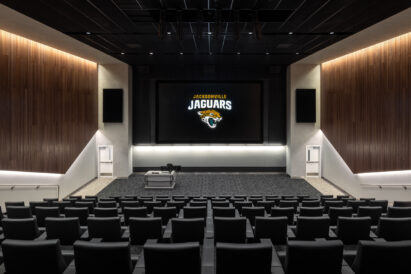 Ecoustic Timber Blade Panel in Jaguars Facility